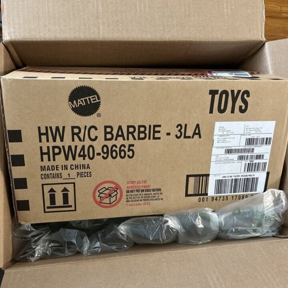 Barbie Doll The Movie Car Pink Corvette RC Hot Wheels Mattel New Remote control - Picture 4 of 5